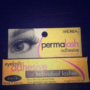 Eyelash adhesive for individual lashes (dark)